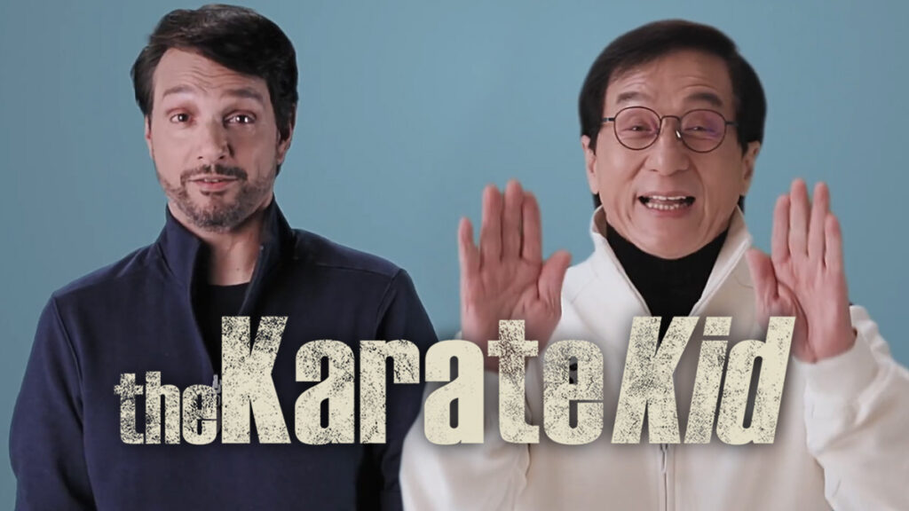 O filme Karate Kid de Ralph Macchio e Jackie Chan significa que o